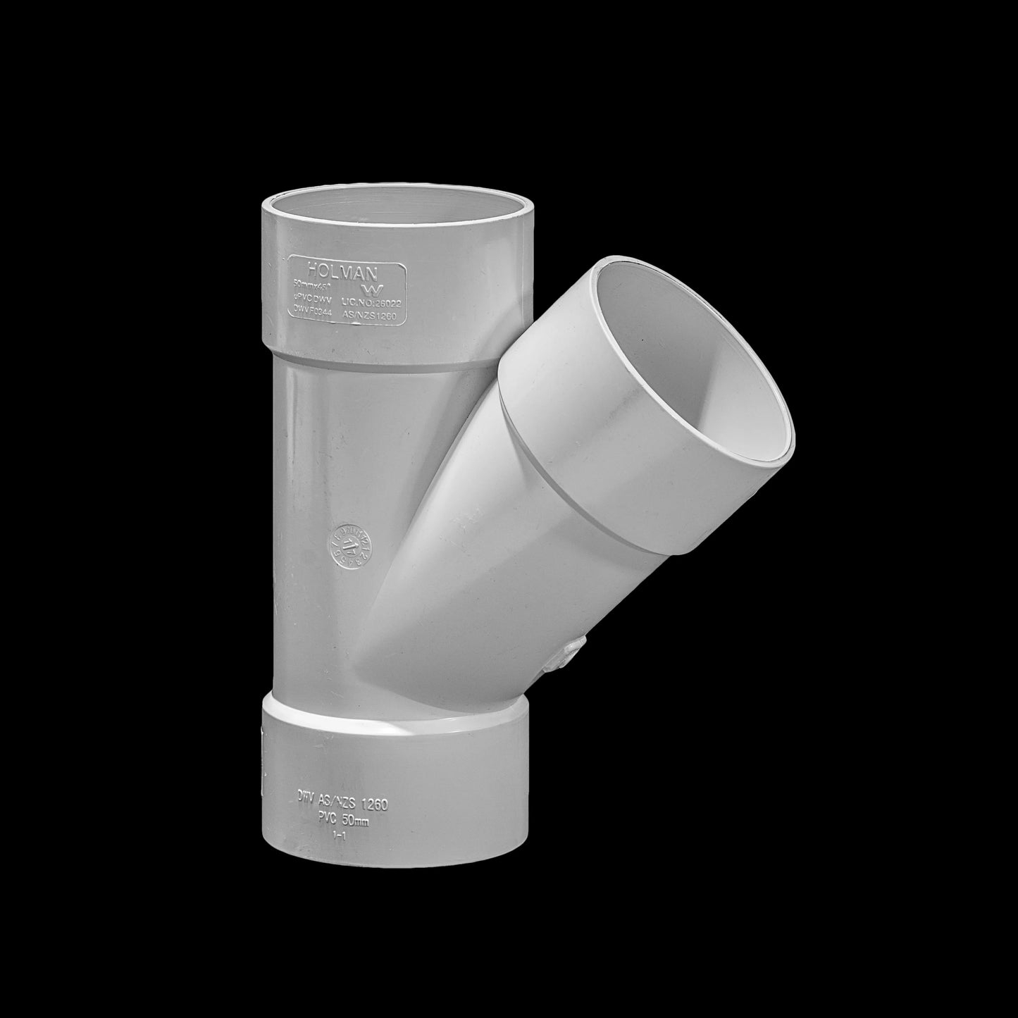 Junction Plain F&F DWV 50 x 45 degree - PVC