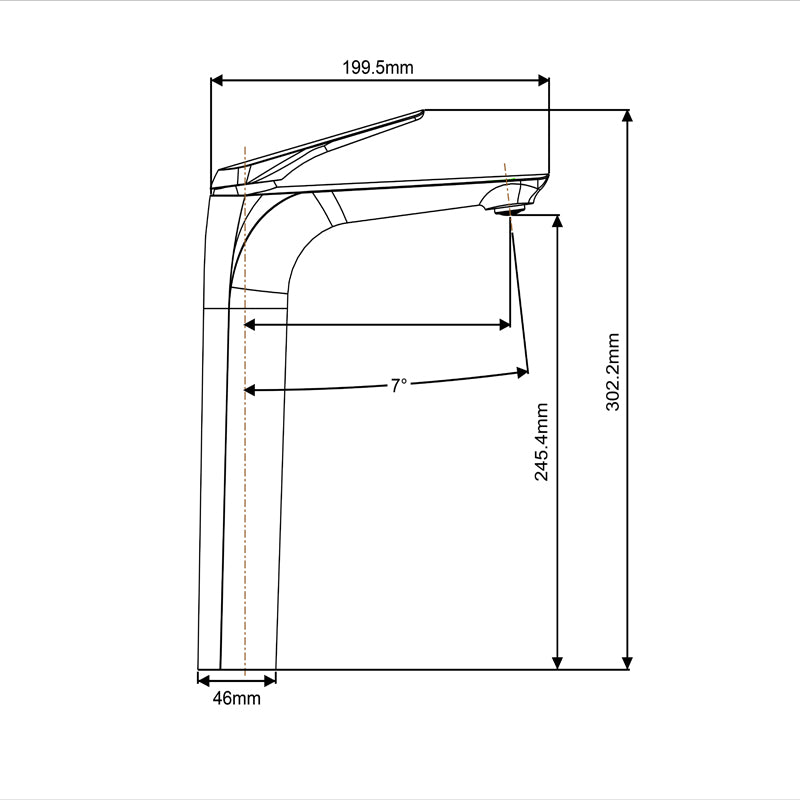 AU Chrome Basin Mixer image 1