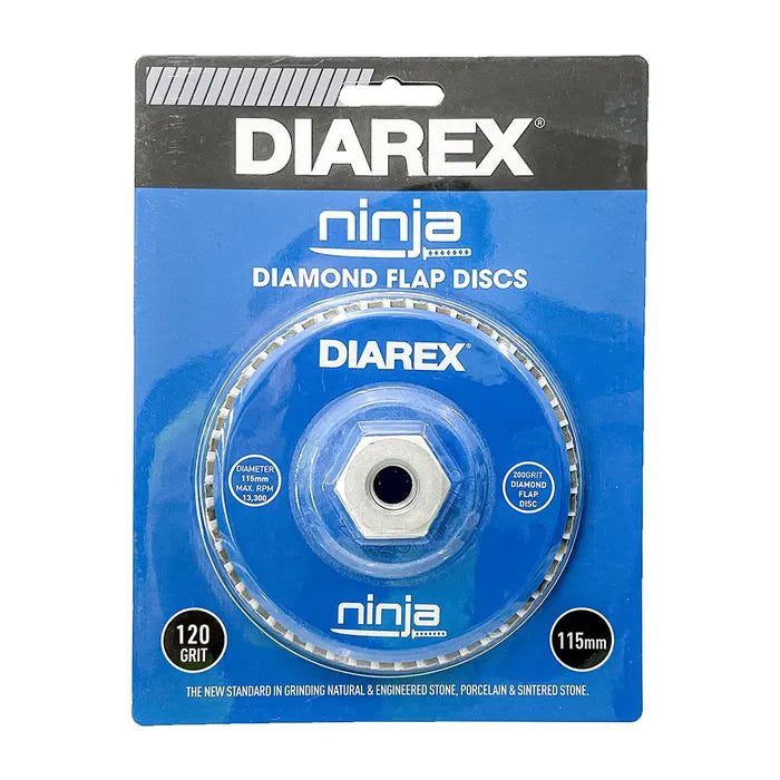 Diarex Ninja Diamond Flap Disc 115mm 120 Grit
