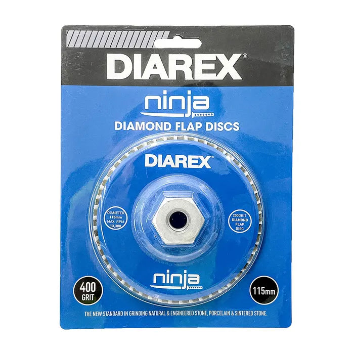 Diarex Ninja Diamond Flap Disc 115mm 400 Grit