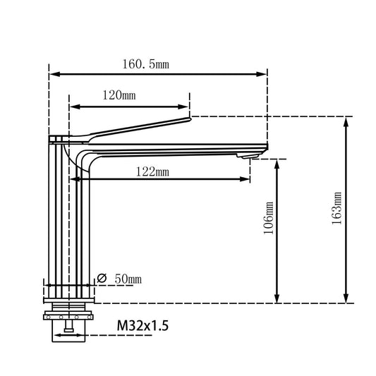 RUSHY Brushed Brass Basin Mixer image 1