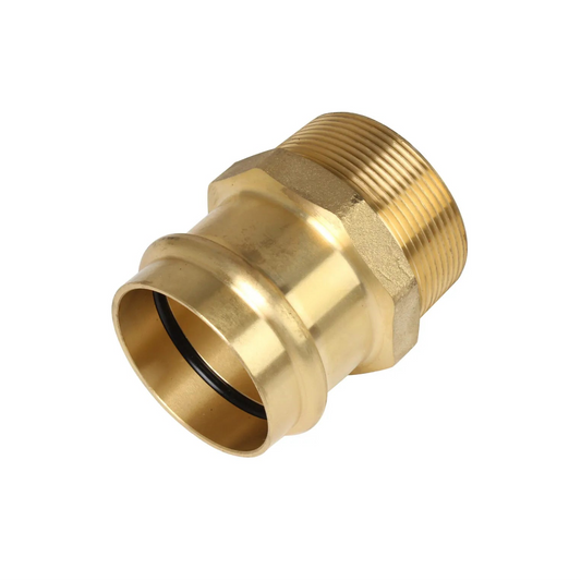 ROBUSTO Copper Press Fitting - Connector - NO3 - Straight 20mm (3/4") x 3/4' BSPM