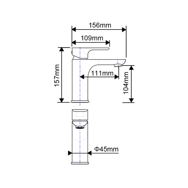 VOG Black Basin Mixer image 1
