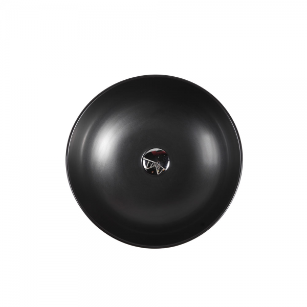 MERCIO Asti 87 Counter-top Round Basin - Matt Black image 1
