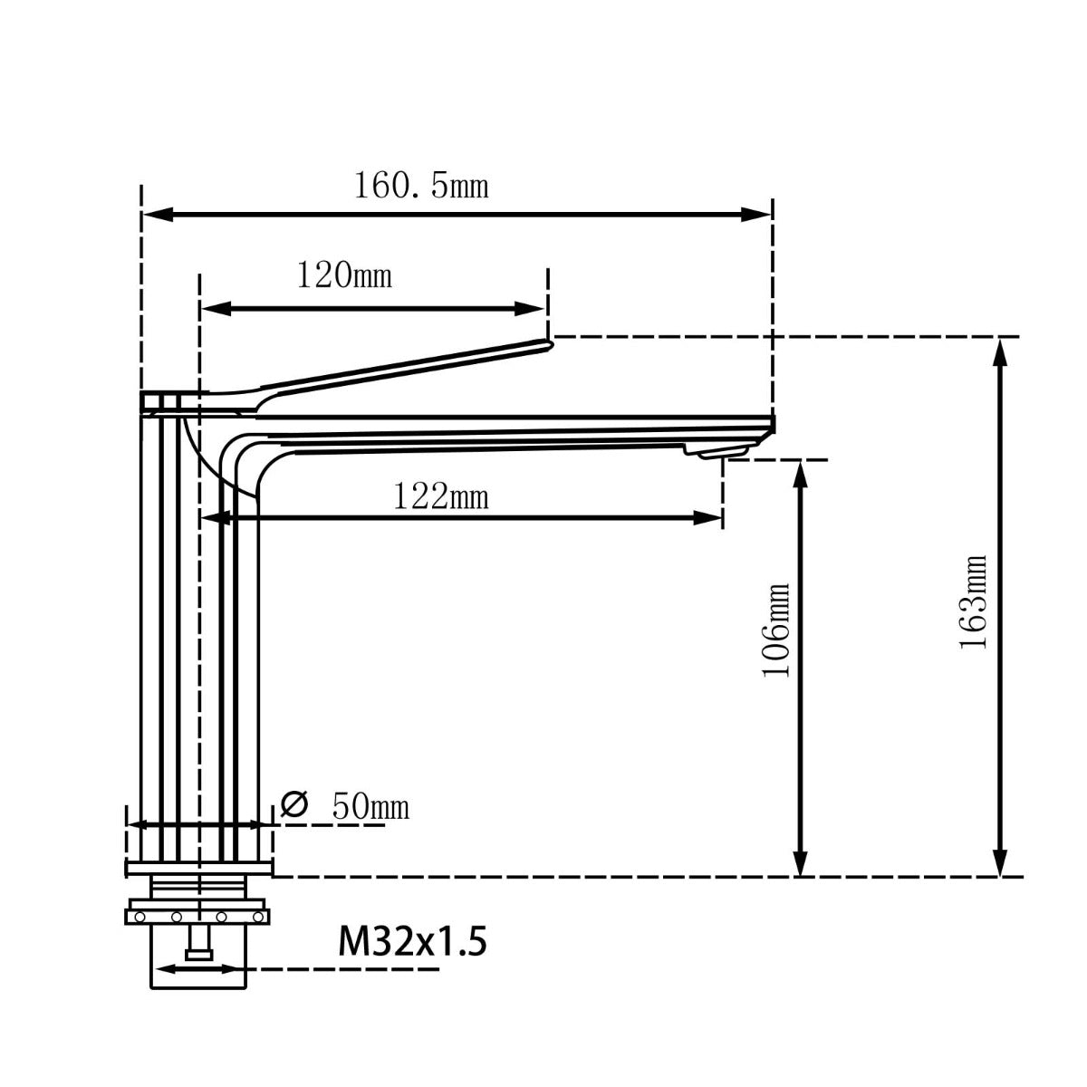 RUSHY Brushed Gunmetal Basin Mixer image 1