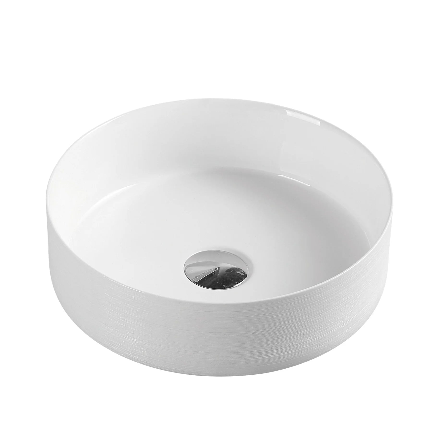 MERCIO Sasso 34 Counter-top Round Basin - Matt White image 0
