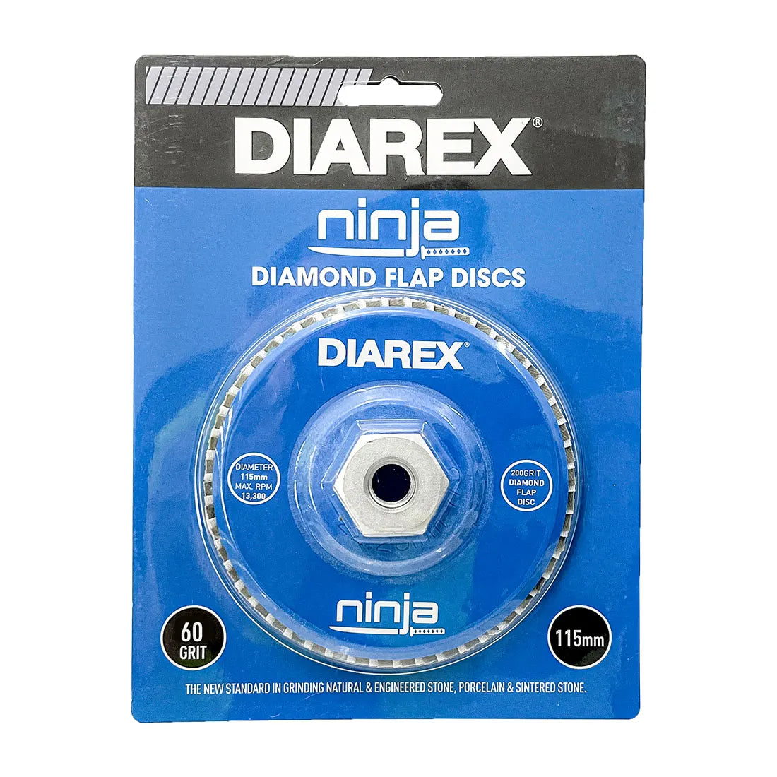 Diarex Ninja Diamond Flap Disc 115mm 60 Grit